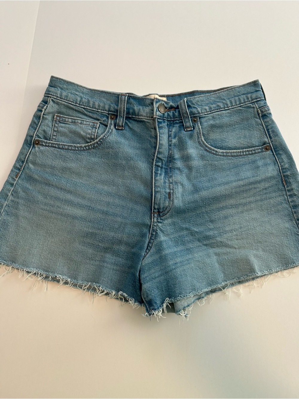 Universal Thread Light Blue Frayed Hem Denim Shorts